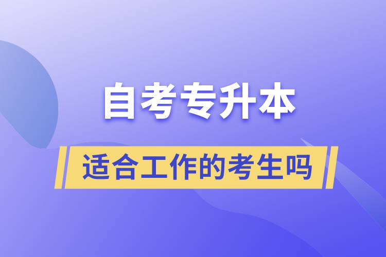 一起了解自考專升本的特點(diǎn)，適合工作忙的人報(bào)考么？